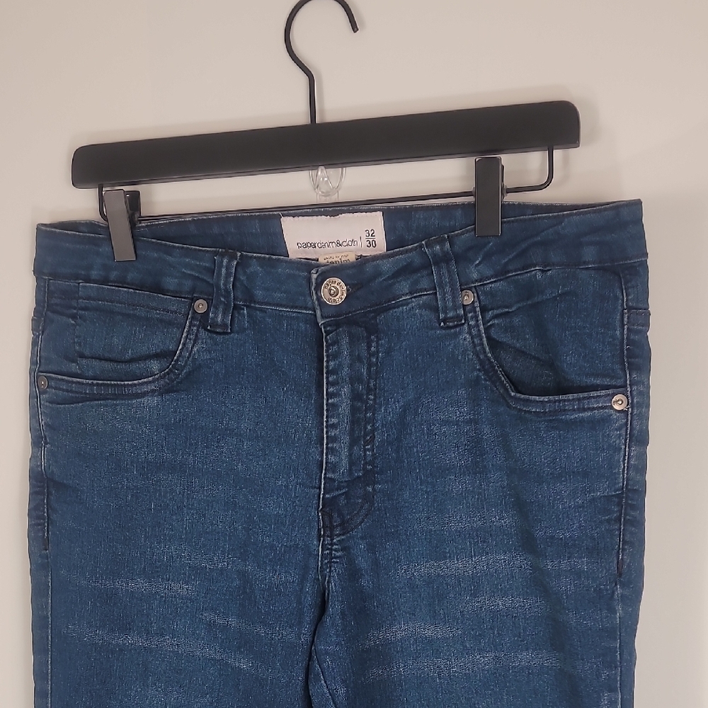 Paper Denim & Cloth Deep Blue Slim Fit Jeans